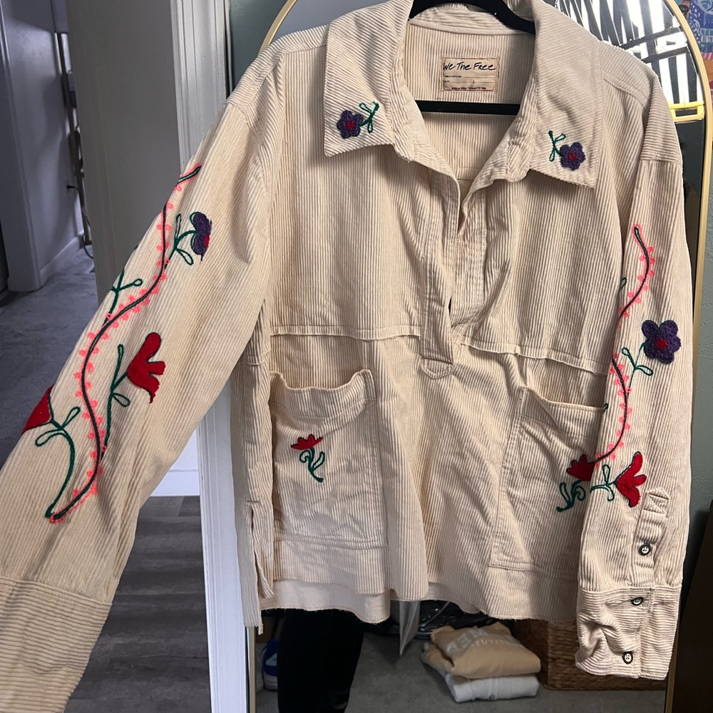 We The Free embroidered top